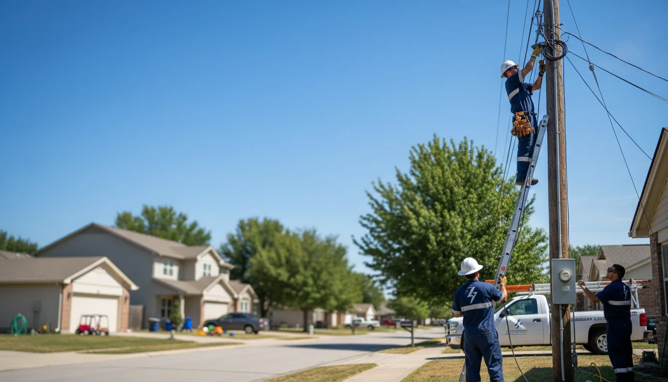 Residential electrician providing installation services in Loretto, MI